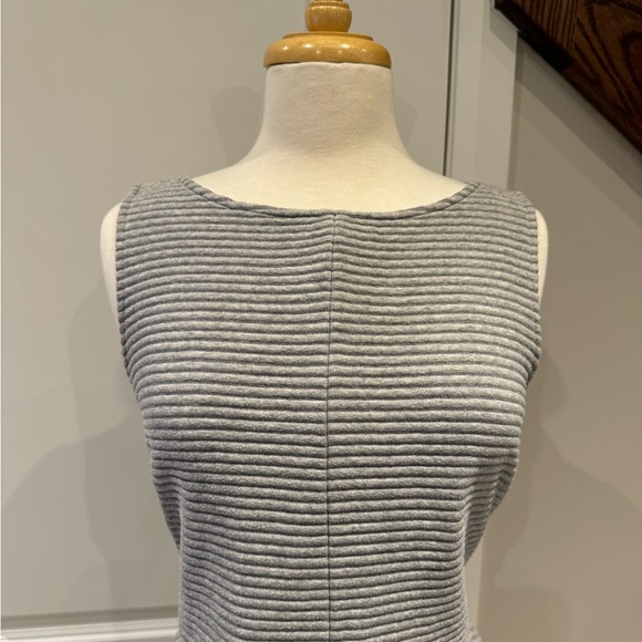 Loft, size 10, gray sleeveless dress - Picture 2 of 8